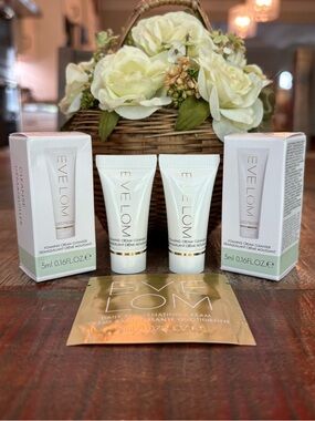 NEW Eve Lom FOAMING Cream CLEANSER Minis DUO + BONUS Daily Rejuvenating Cream!